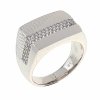 691d Pierścionek srebrny 20,30mm pozłacany białym złotem Xuping